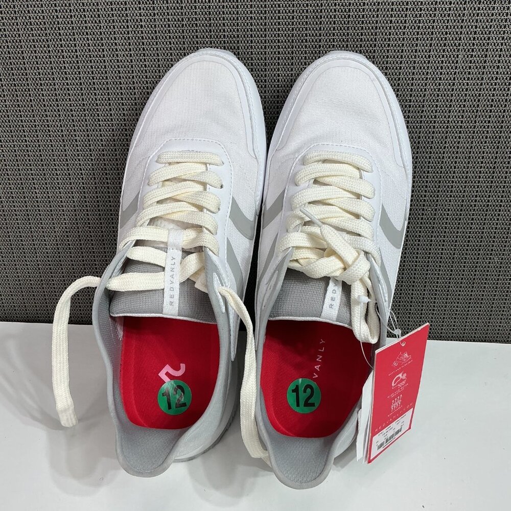 Redvanly Men's Challenge Golf Sneakers Size 12 White & Gray Wind/Water Resistant - Picture 4 of 6